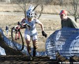 Sone gets one fan's encouragement. 2012 Cyclocross National Championships, Masters Women 40-44. © Tim Westmore